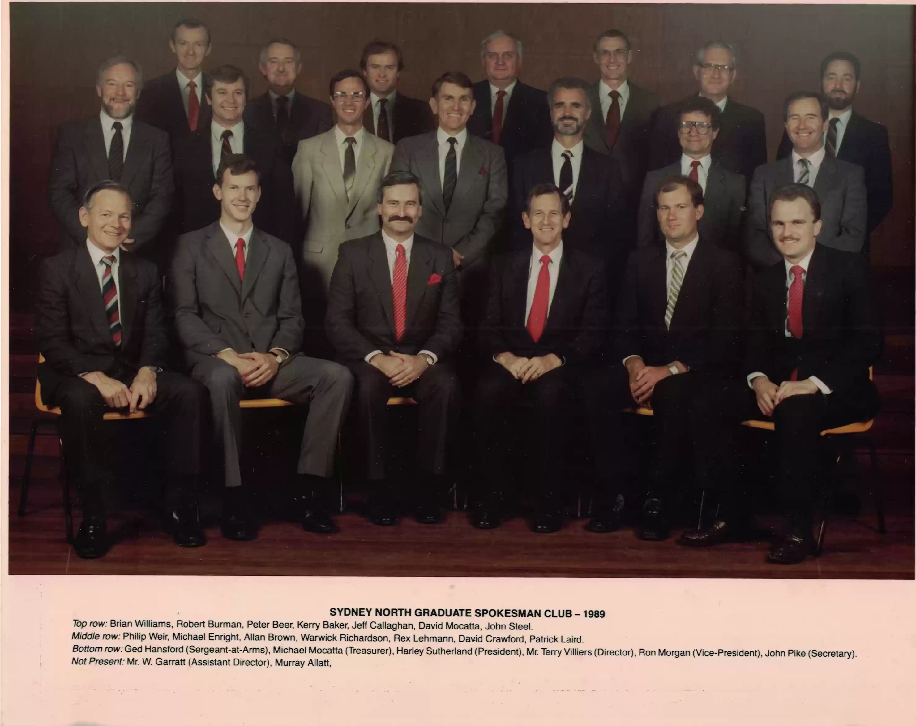 Sydney North Spokesman Club 1989